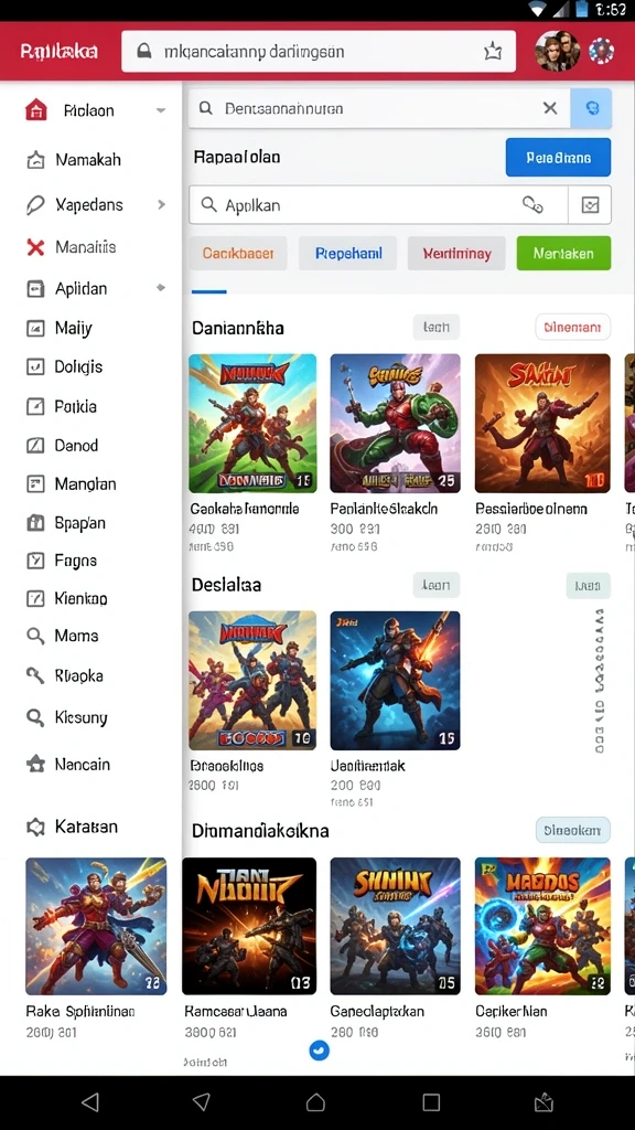 Tampilan antarmuka yang sederhana dan menarik.
