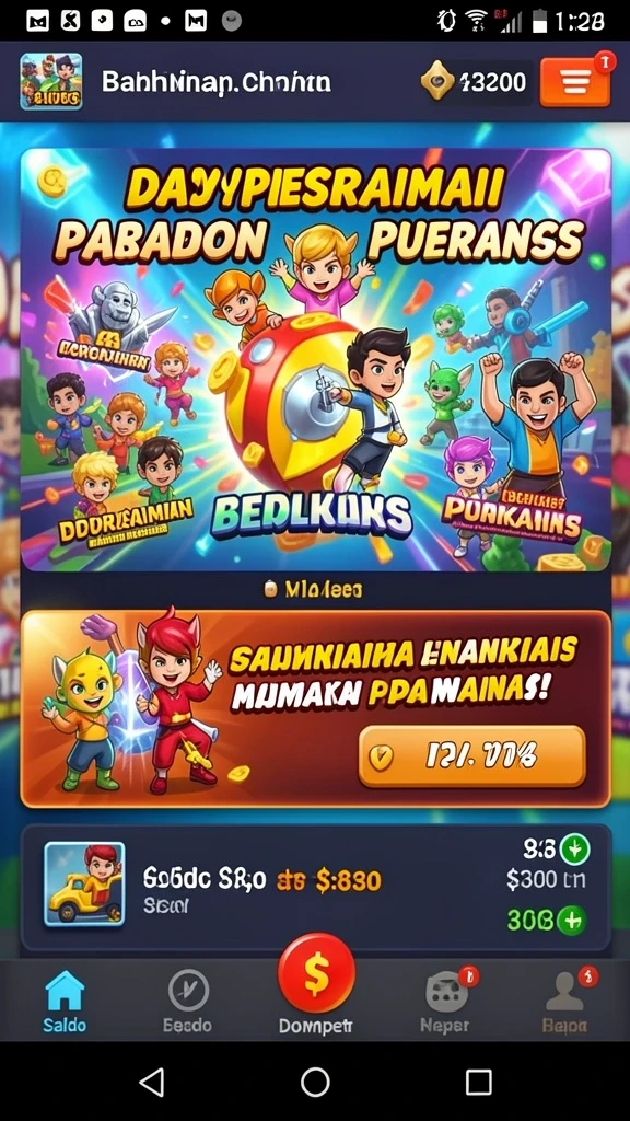 Fitur interaksi sosial yang memungkinkan berteman dengan pemain lain.