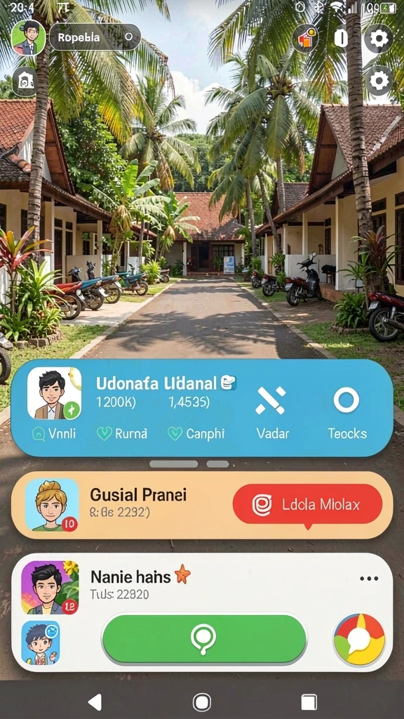 Tampilan karakter utama yang menarik.