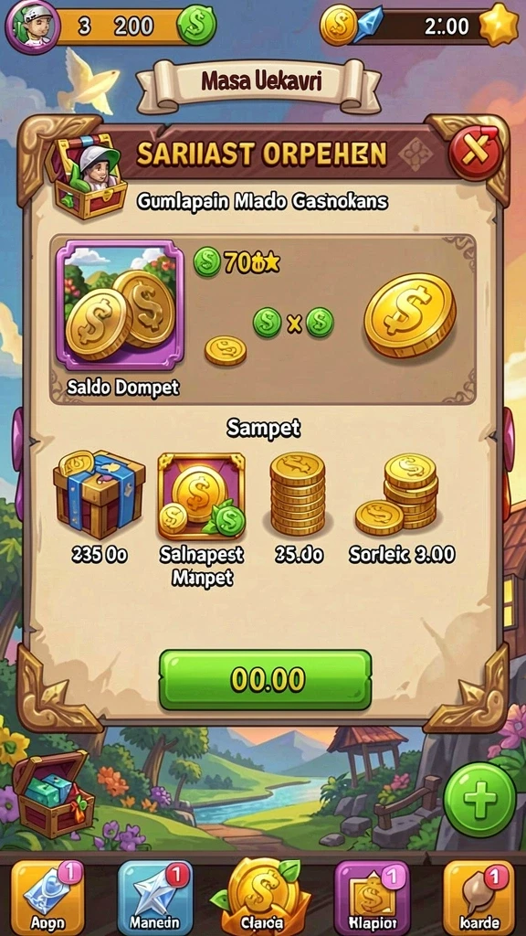 Sistem upgrade yang intuitif dan menyenangkan.