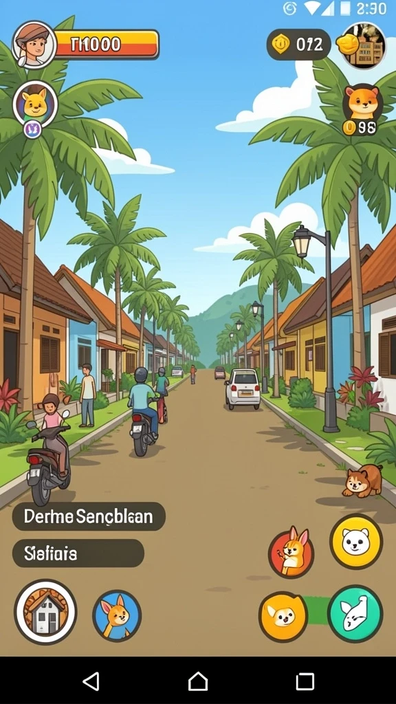 Tampilan karakter utama yang menawan dan penuh warna.