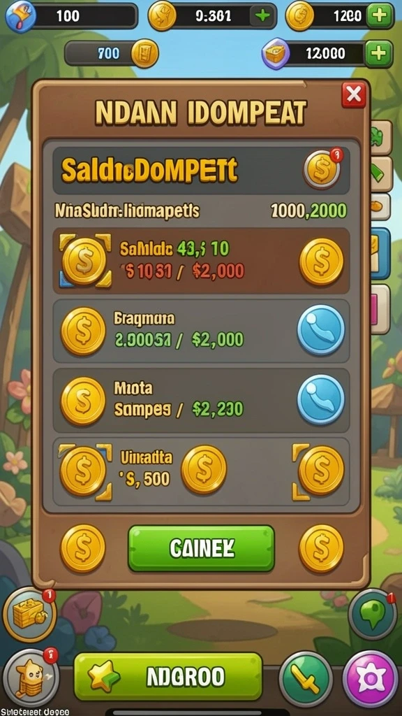 Screenshot memperlihatkan salah satu tantangan seru di GIM777.