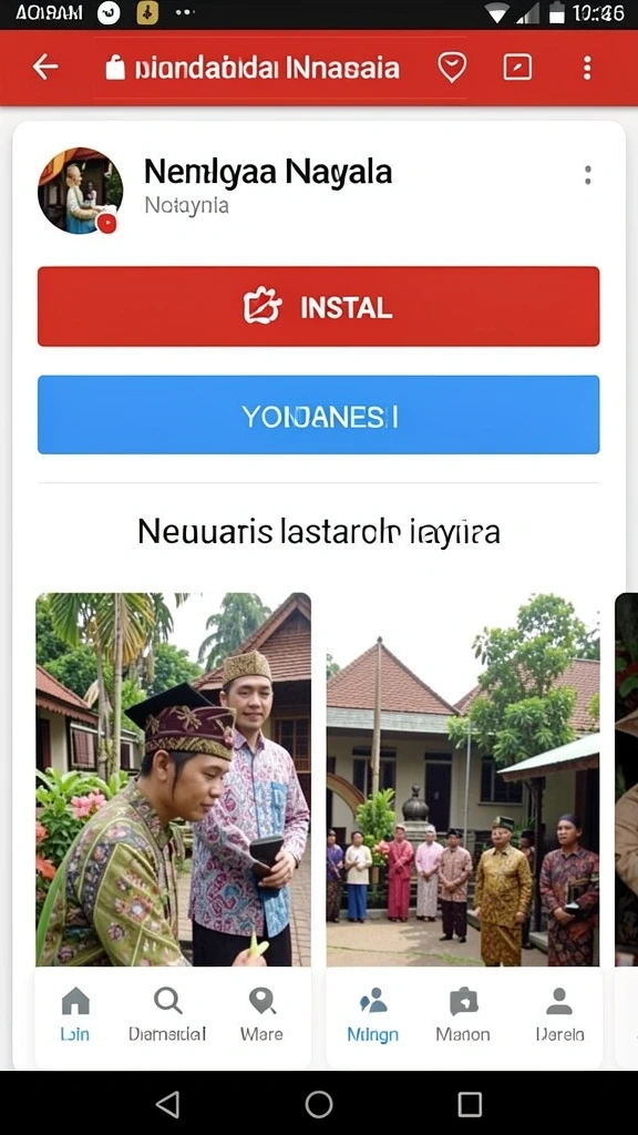 Screenshot menunjukkan variasi permainan yang tersedia.