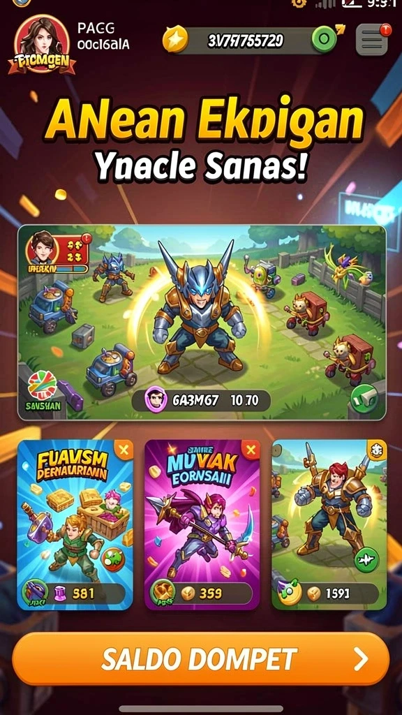 Screenshot menampilkan karakter utama dalam petualangan.