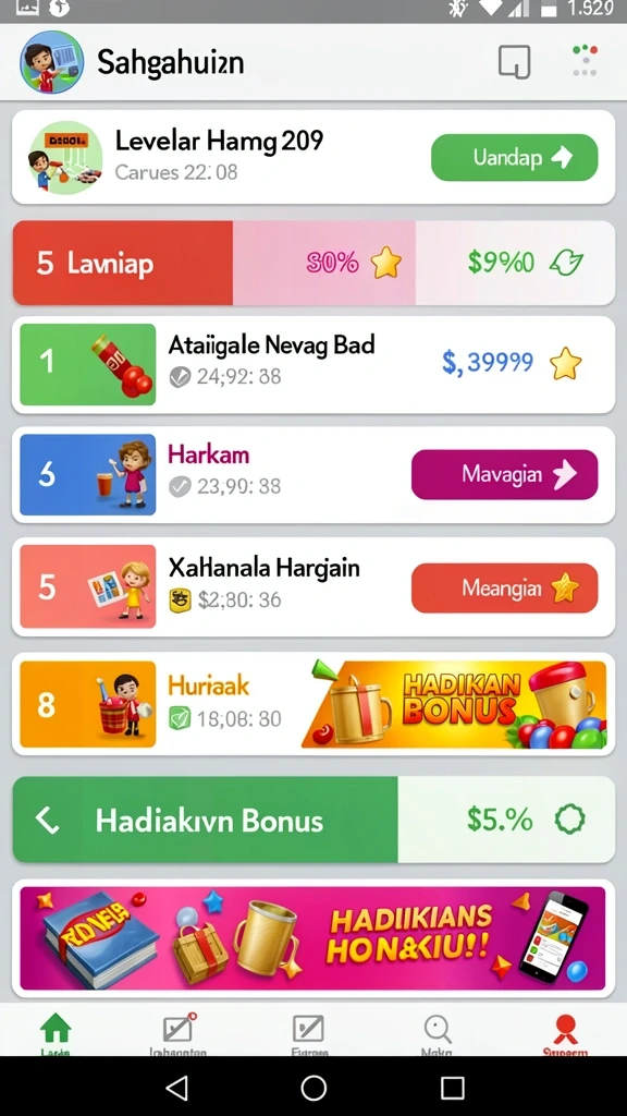 Tampilan antarmuka yang user-friendly dan menarik.