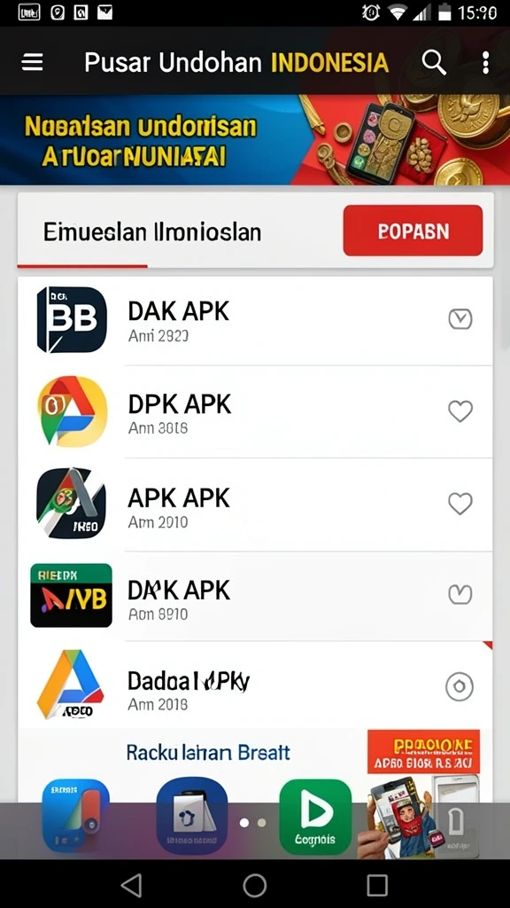 Screenshot dari tampilan awal aplikasi JAVASLOT88.
