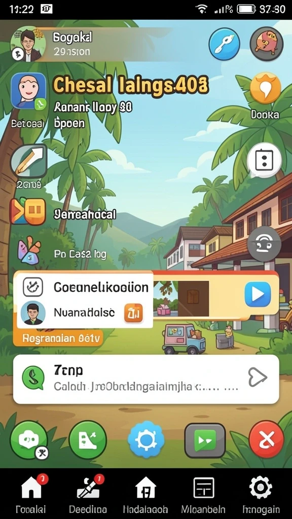 Fitur interaksi sosial dengan pemain lain sangat menyenangkan.