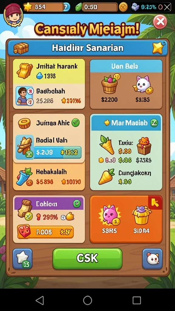Tampilan awal yang menarik dan mudah dinavigasi.