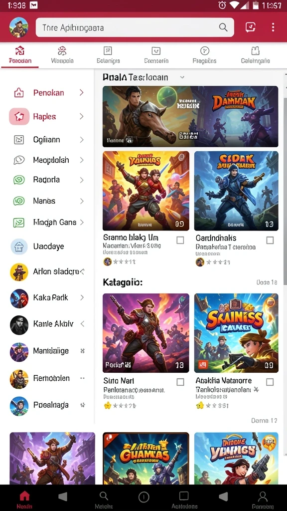 Antarmuka pengguna yang intuitif dan menarik.