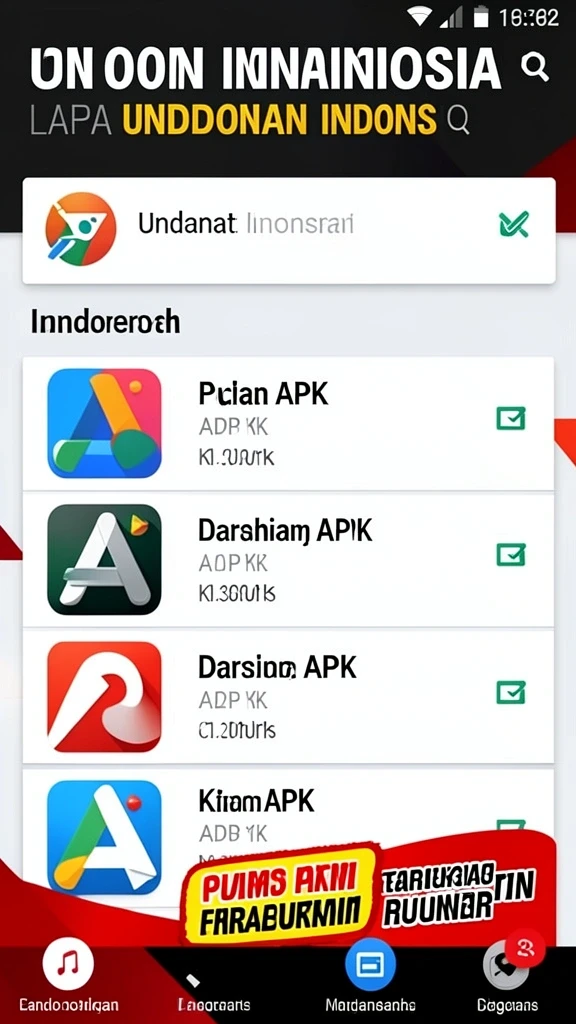 Tampilan menu yang user-friendly dan menarik.