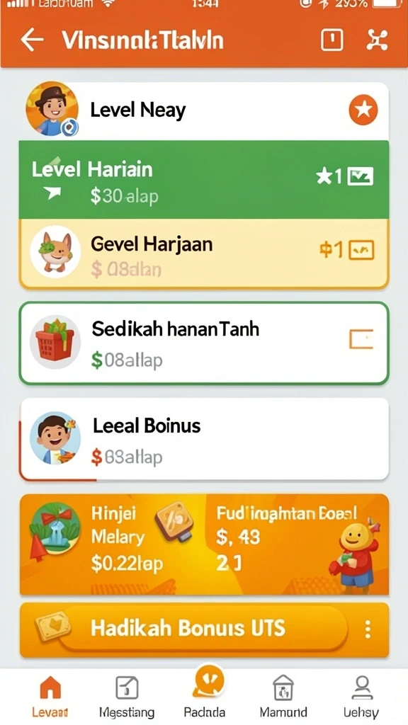 Gambaran fitur interaksi sosial antara pemain.