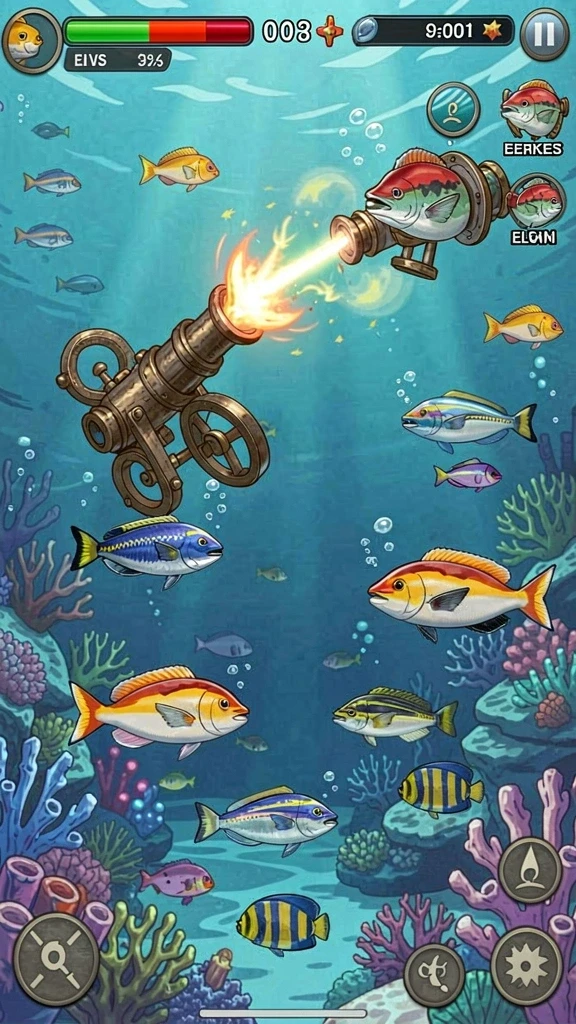 Variasi permainan yang menghibur.