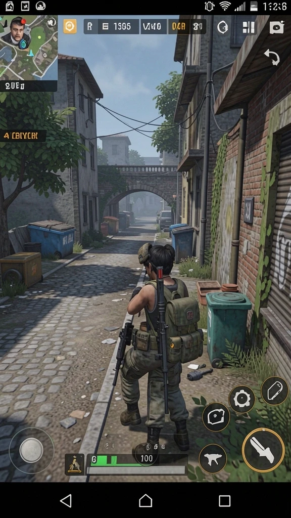 Screen gameplay yang menunjukkan aksi seru.