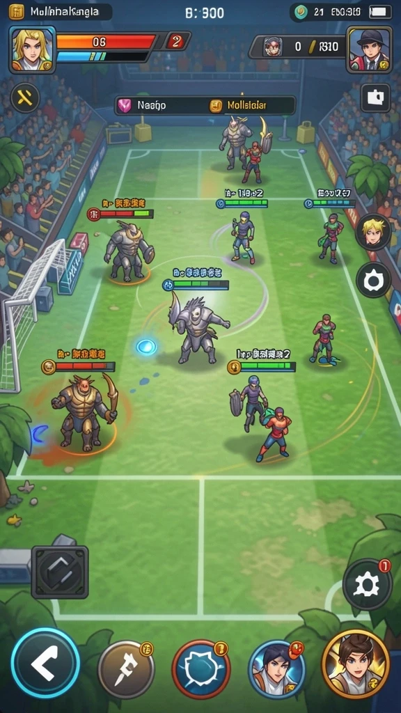 Tampilan grafis yang menawan di level pertama.