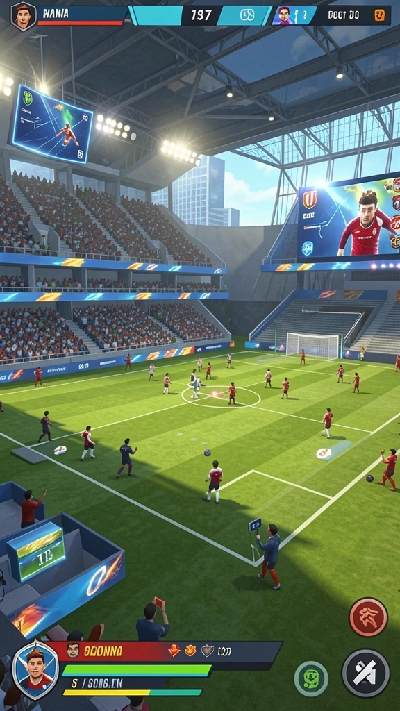 Menampilkan tampilan grafis yang menakjubkan dari lingkungan game.